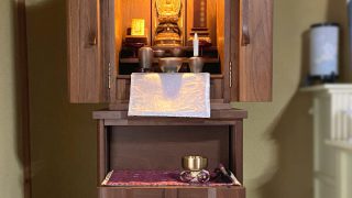 最終値下　新品　総無垢ウォールナットの家具調仏壇　最高級　国産　旭川産　3641 最終値下 新品 総無垢ウォールナットの家具調仏壇 最高級 国産