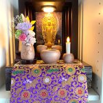 家具調上置き 紫檀系のお仏壇。浄土宗、滋賀県彦根市のお客様